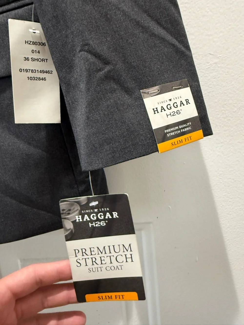 Haggar Men's Black Single-Breasted Sport Coat - Picture 3 of 7